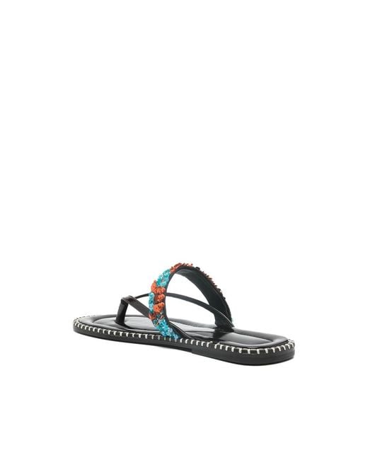 Dries Van Noten Multicolor Round-Toed Slippers