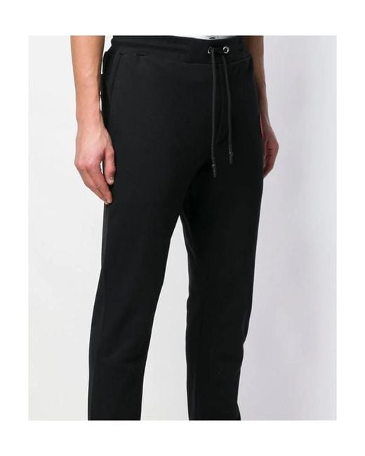 McQ Alexander McQueen Black Embroidered Patch Sweatpants for men