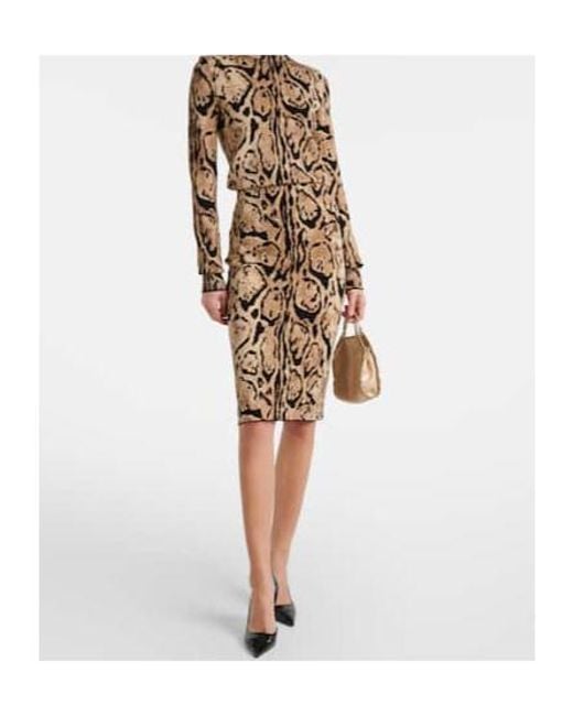 Stella McCartney Brown Leopard-Print Sweater