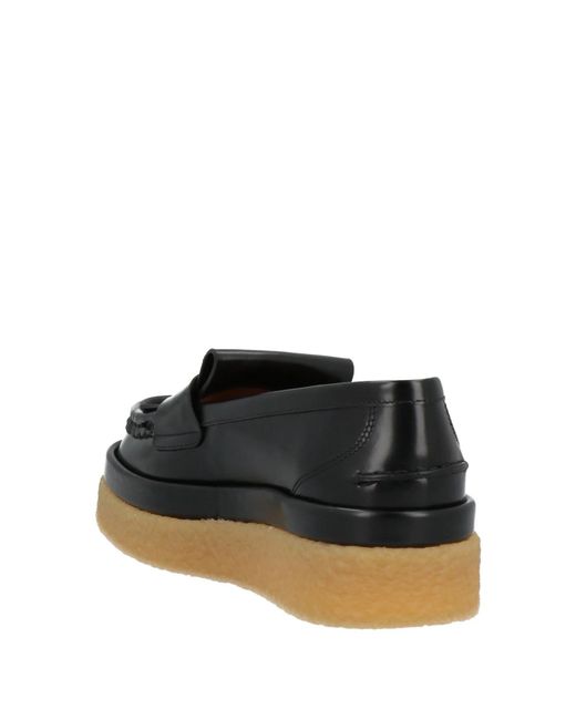 Chloé Black Leather Loafers