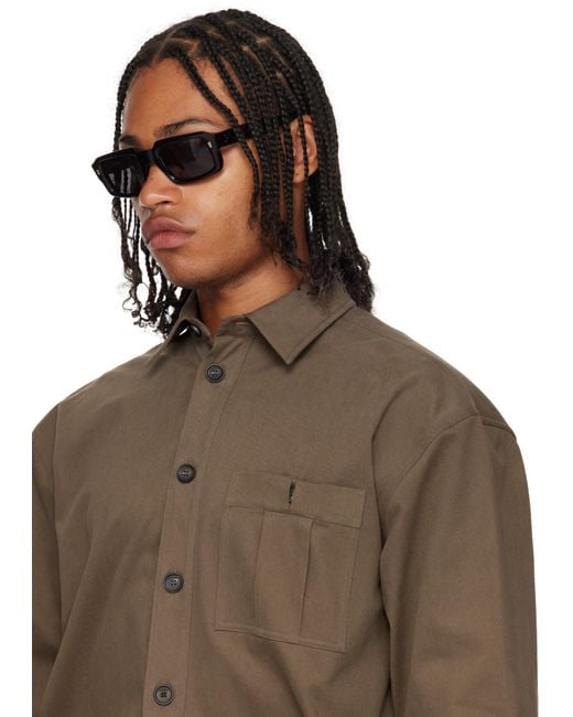 Cutler & Gross Multicolor 9495 Rectangular Sunglasses for men