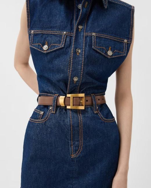 Versace Multicolor Rectangular-Buckle Belt