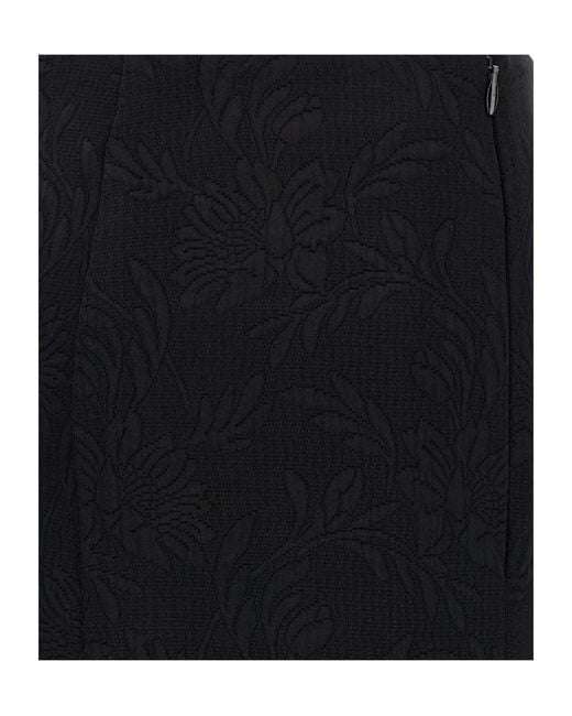 Dries Van Noten Black Sibel Flared Skirt