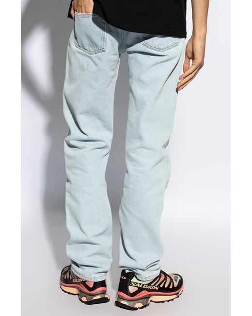 A.P.C. Blue Straight Leg Jeans for men