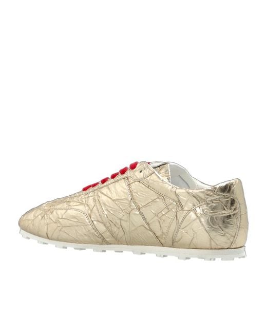Marni Multicolor Crinkled Logo Low-Top Sneakers
