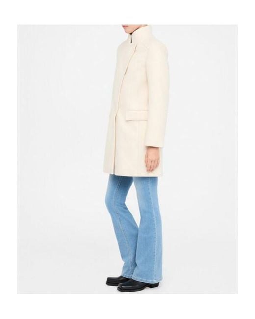 Liu Jo Natural Funnel Neck Pocket Coat