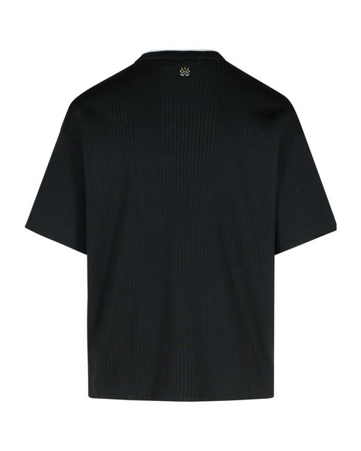 Amiri Black 'Jazz' Viscose Blend T-Shirt for men