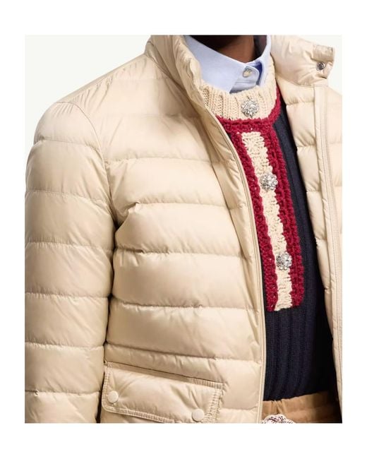 Moncler Natural Lans Short Down Jacket L