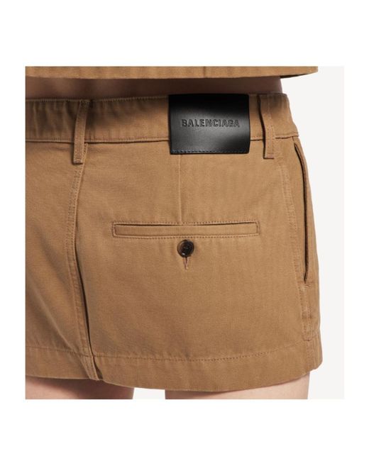 Balenciaga Natural Mini Skirt