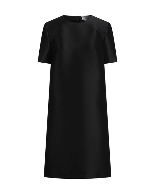 Sportmax Black Midi Dress Polyester, Polyamide, Elastane
