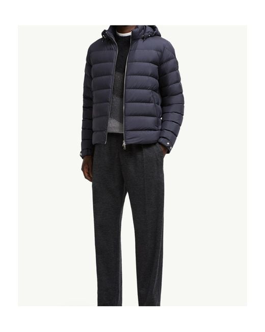 Moncler Blue Zip-Up Long-Sleeved Jacket for men