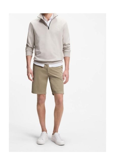 Boss Natural Slim Fit Bermuda Shorts for men