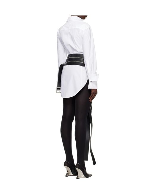 Jean Paul Gaultier White Button-Down Long-Sleeved Shirt