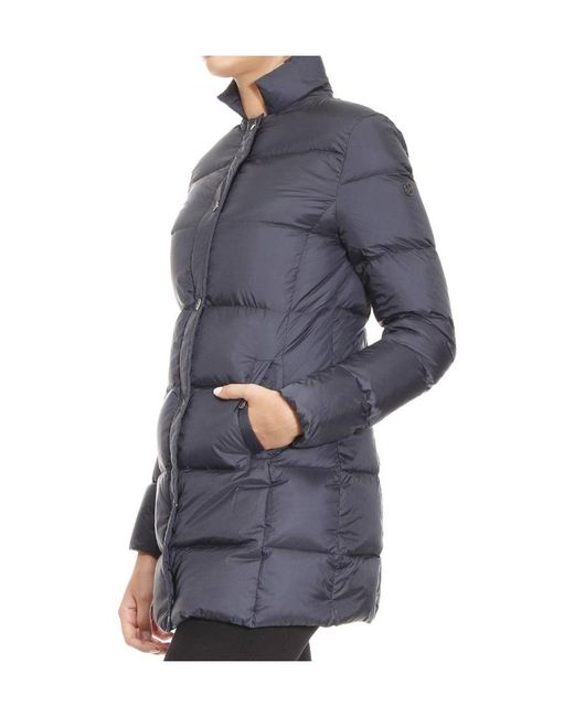 Armani Jeans Blue Long-Sleeved Down Jacket
