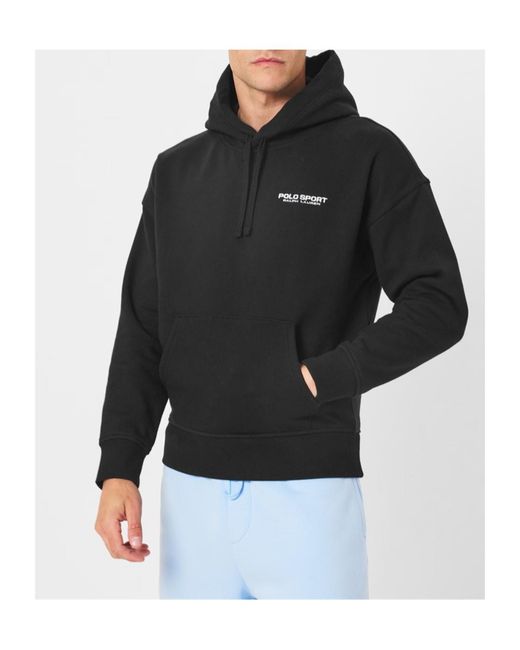 Polo Ralph Lauren Black Logo Hoodie for men