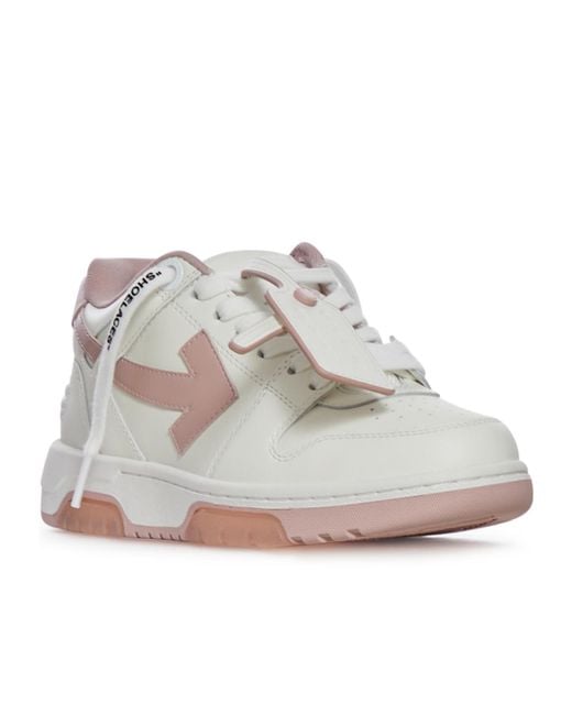 Off-White c/o Virgil Abloh Gray Out Of Office Lace-Up Sneakers