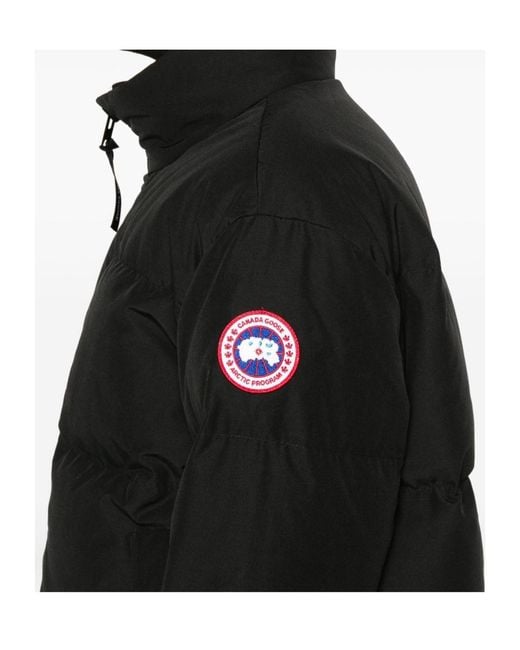Canada Goose Blue Bayview Logo Patch Down Jacket for men