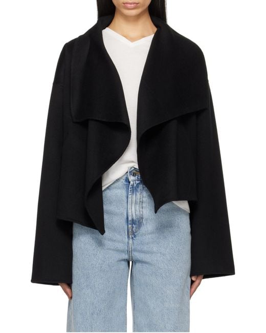 Totême Black Signature Double Jacket