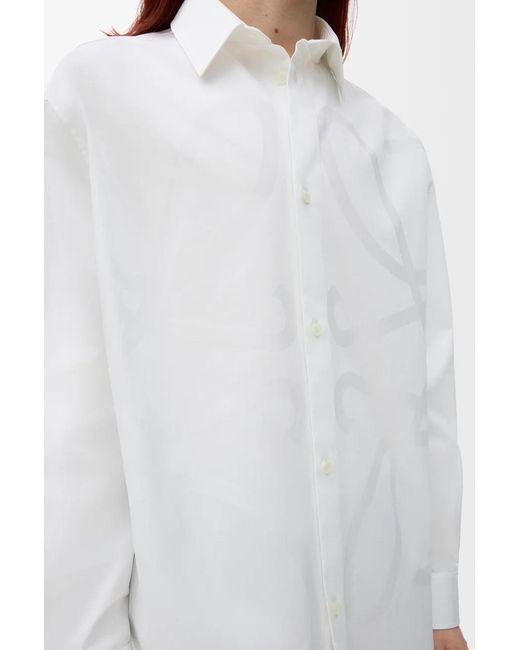 Loewe White Anagram Shirt for men