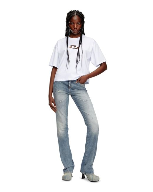 DIESEL White T-Buxt Organic Cotton T-Shirt