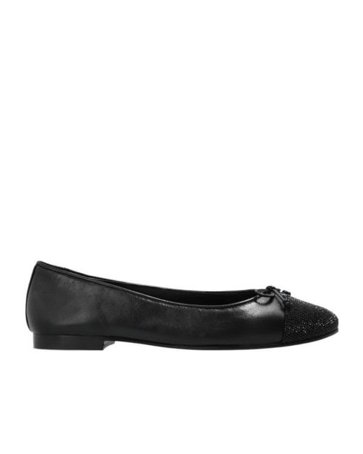 Tory Burch Black Slip-On Round-Toe Ballerina Shoes