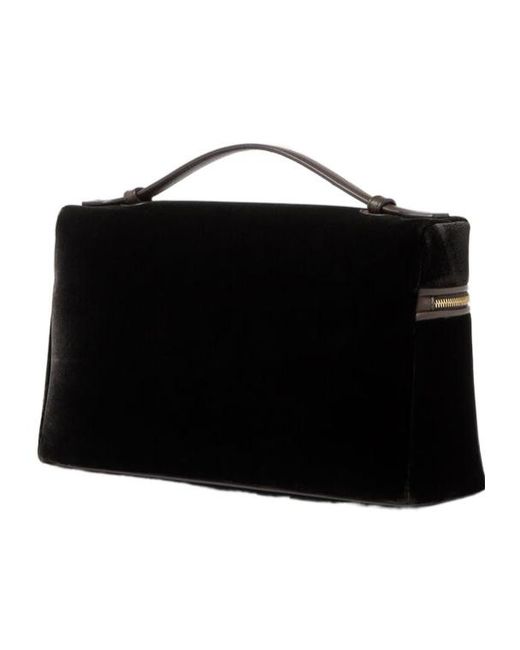 Loro Piana Black Extra Pocket L27 Shoulder Bag