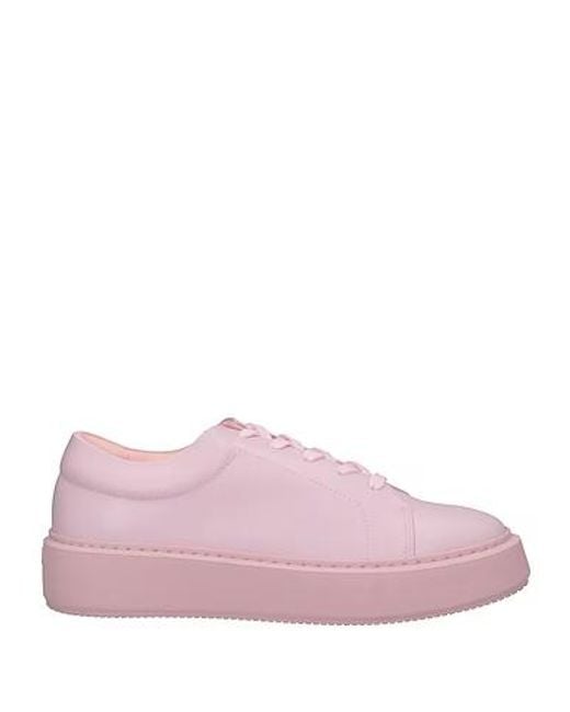 Ganni Pink Simple Low-Top Sneakers