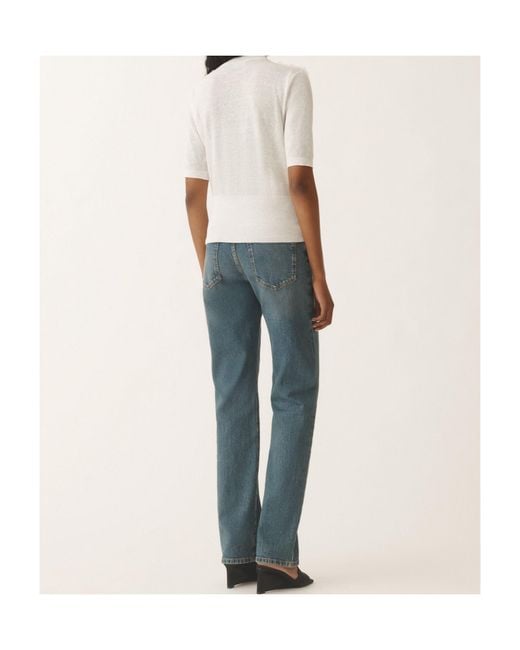 Fabiana Filippi White Ruffle-Detail Top