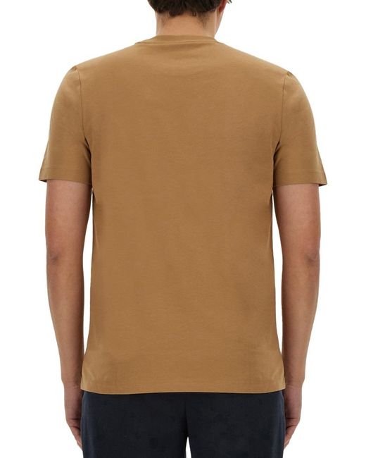Boss Multicolor Boss Logo Printed Crewneck T-Shirt for men