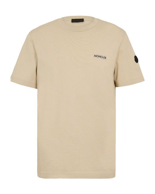 Moncler Natural Logo Short-Sleeved T-Shirt for men