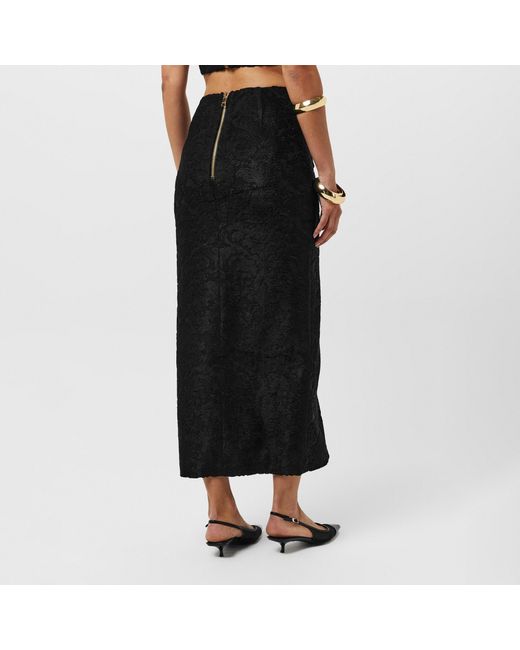 Balmain Black Midi Skirt