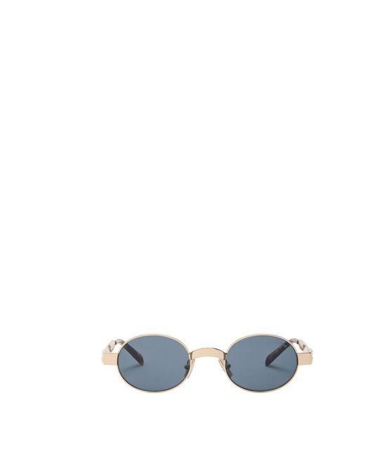 Miu Miu Blue Round-Frame Sunglasses