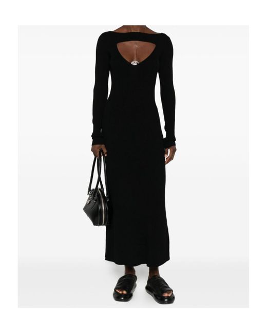 DIESEL Black M-Oloni Cut-Out Detailed Knitted Dress