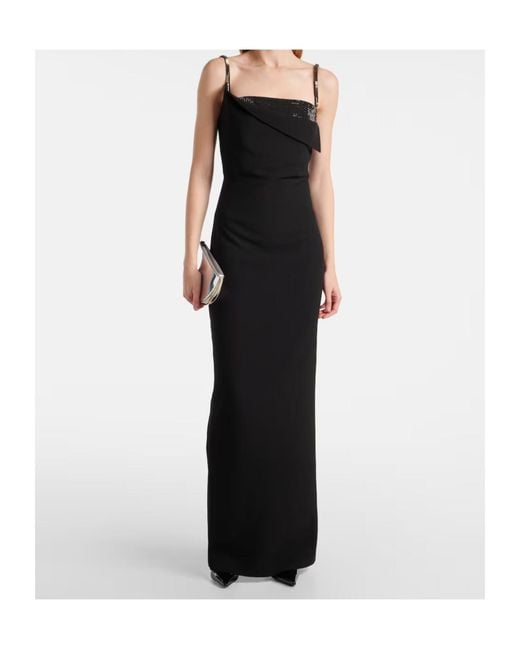 Roland Mouret Black Embellished Gown