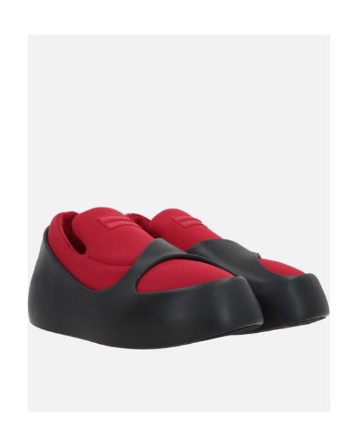 Ferragamo Red Round-Headed Casual Shoes for men