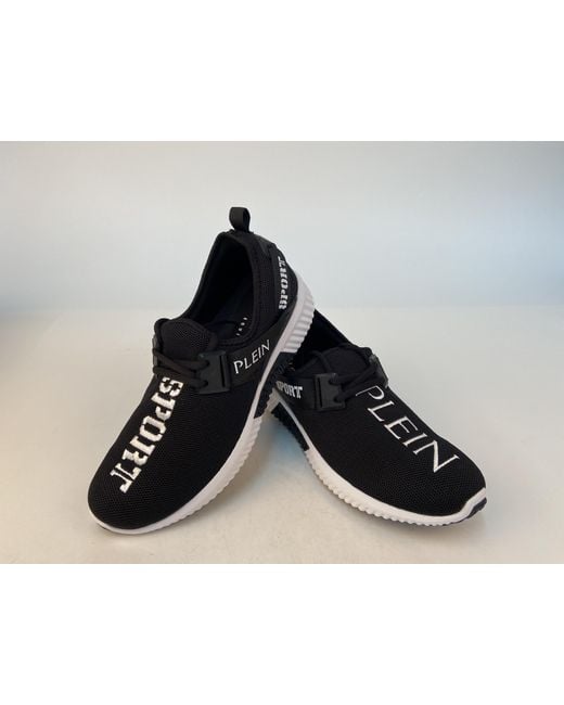 Philipp Plein Black Logo Details Casual Sports Shoes for men