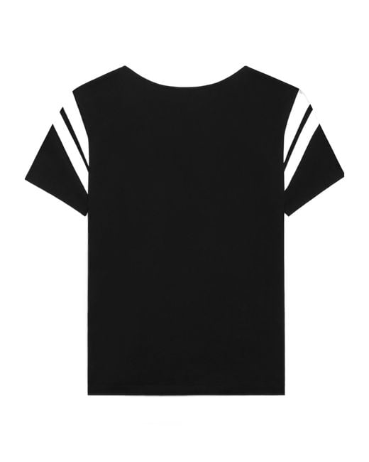 Céline Black Triomphe Regular T-Shirt for men