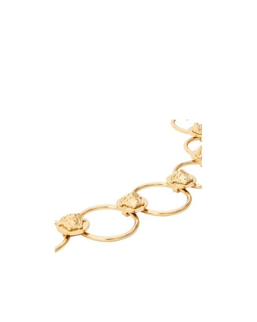 Versace Metallic Solid Color Belt