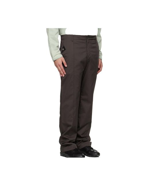Kiko Kostadinov Gray Casual Pants With Belt Loops for men