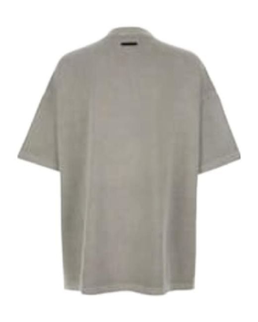 Fear Of God Gray T-Shirt With Short Sleeves And Round Neck for men