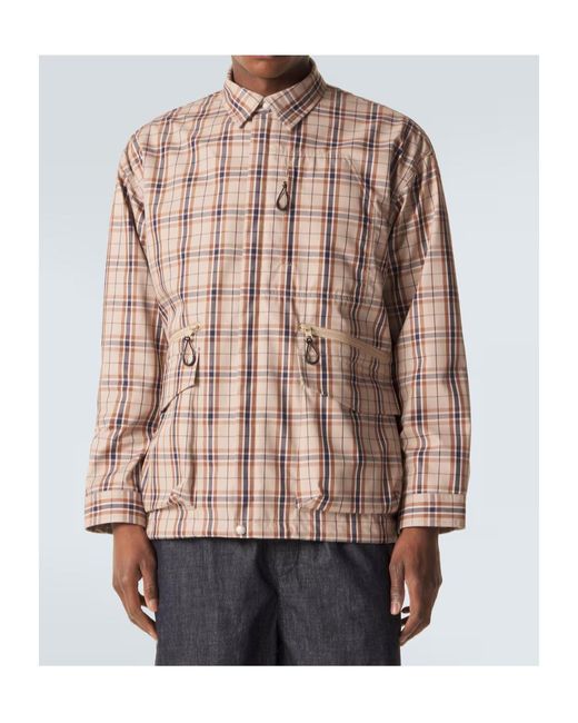 Comme des Garçons Pink Checked Cotton-Blend Jacket for men