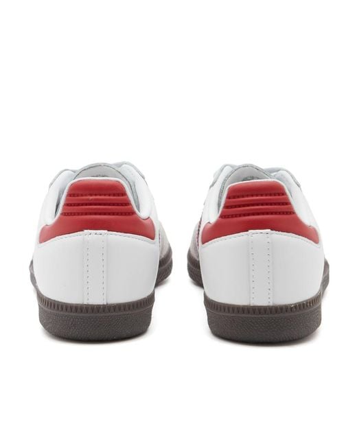 Adidas Originals White Samba Og Lace-Up Sneakers for men