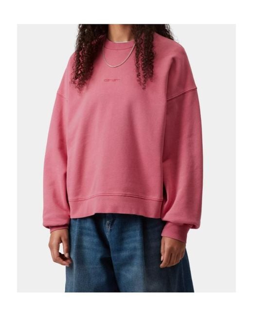 Carhartt Pink Long-Sleeved Sweatshirt
