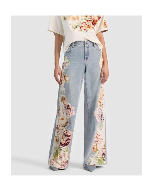 Alice + Olivia Blue Amazing Jean
