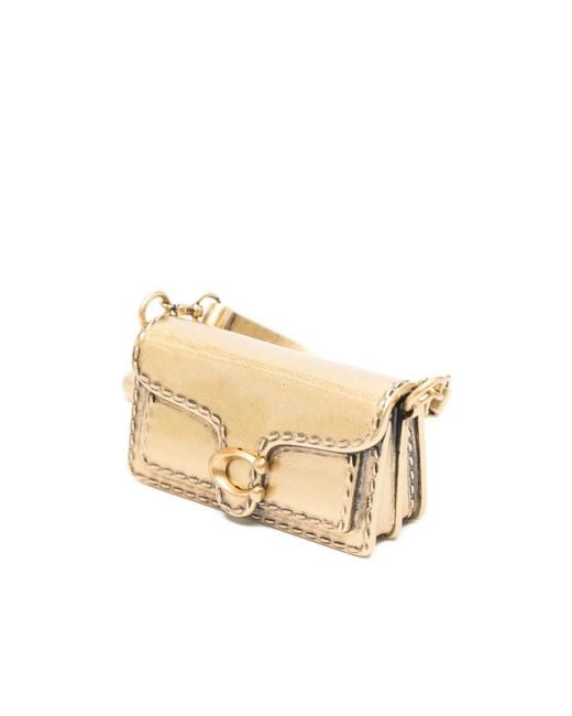 COACH Metallic Tabby Bag Charm