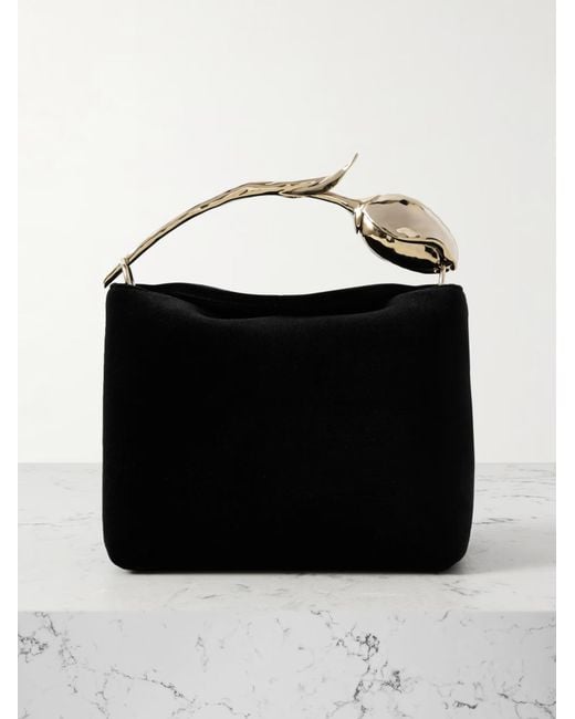 Erdem Black Mini Bloom Bag