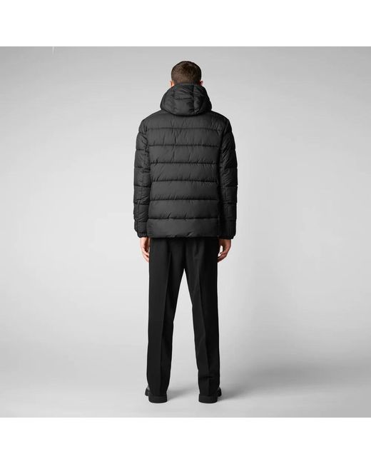 Save The Duck Black Boris Puffer Jacket for men