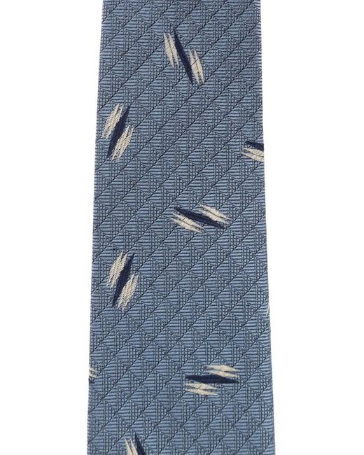 Paul Smith Blue Retro-Pattern Tie for men