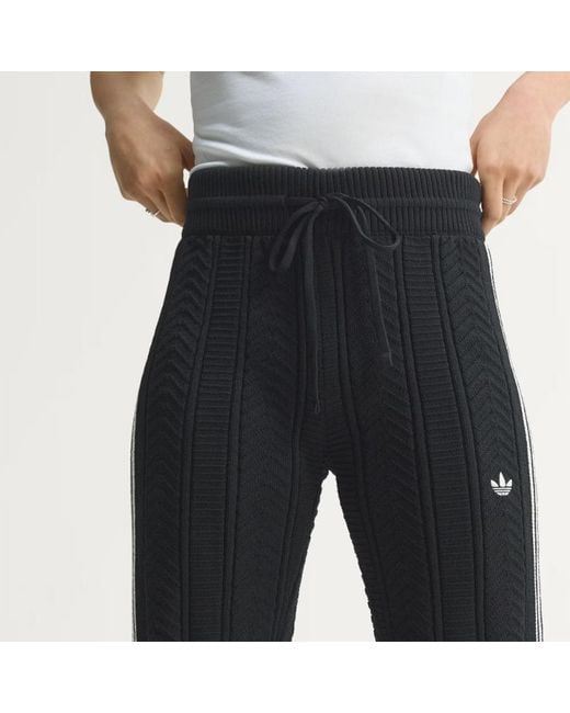 Adidas Originals Black Sst Wide Leg Trackpant