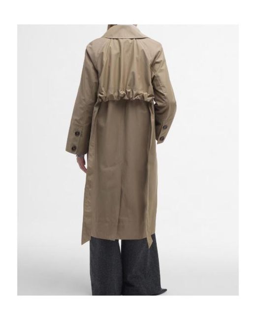 Barbour Natural Beatrix Showerproof Trench Coat
